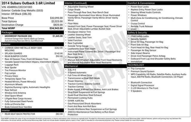 Certified Used 2014 Gray Subaru 3.6R image 3