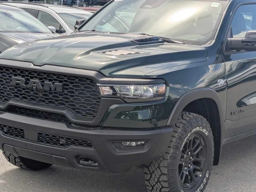 New 2026 Green RAM Rebel - - 5.7L HEMI V8 eTorque - 14.4 Uconnect NAV - Leather Seats - Dual Wireless Charging & More! image 10