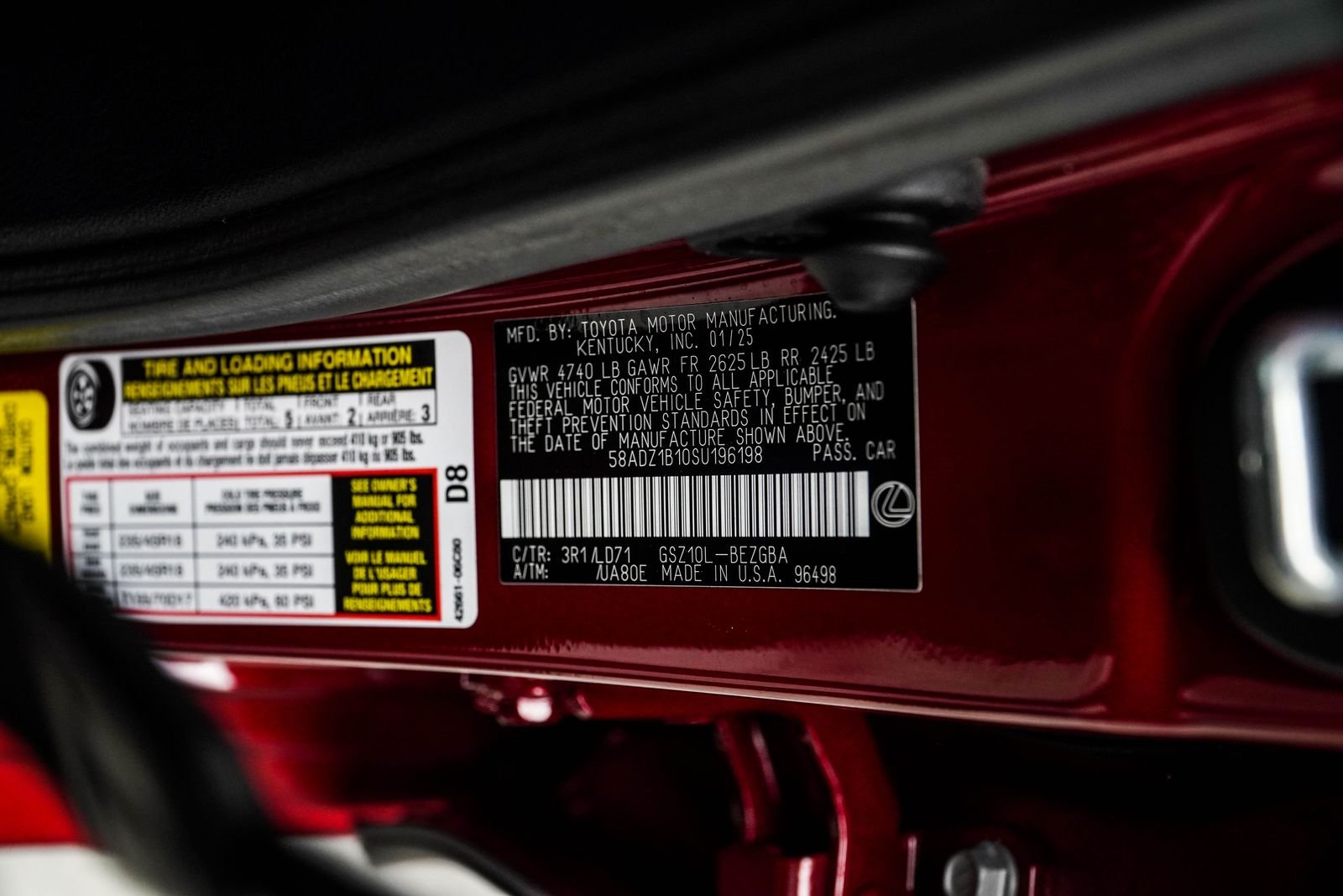 Used 2025 Red Lexus 350 image 37