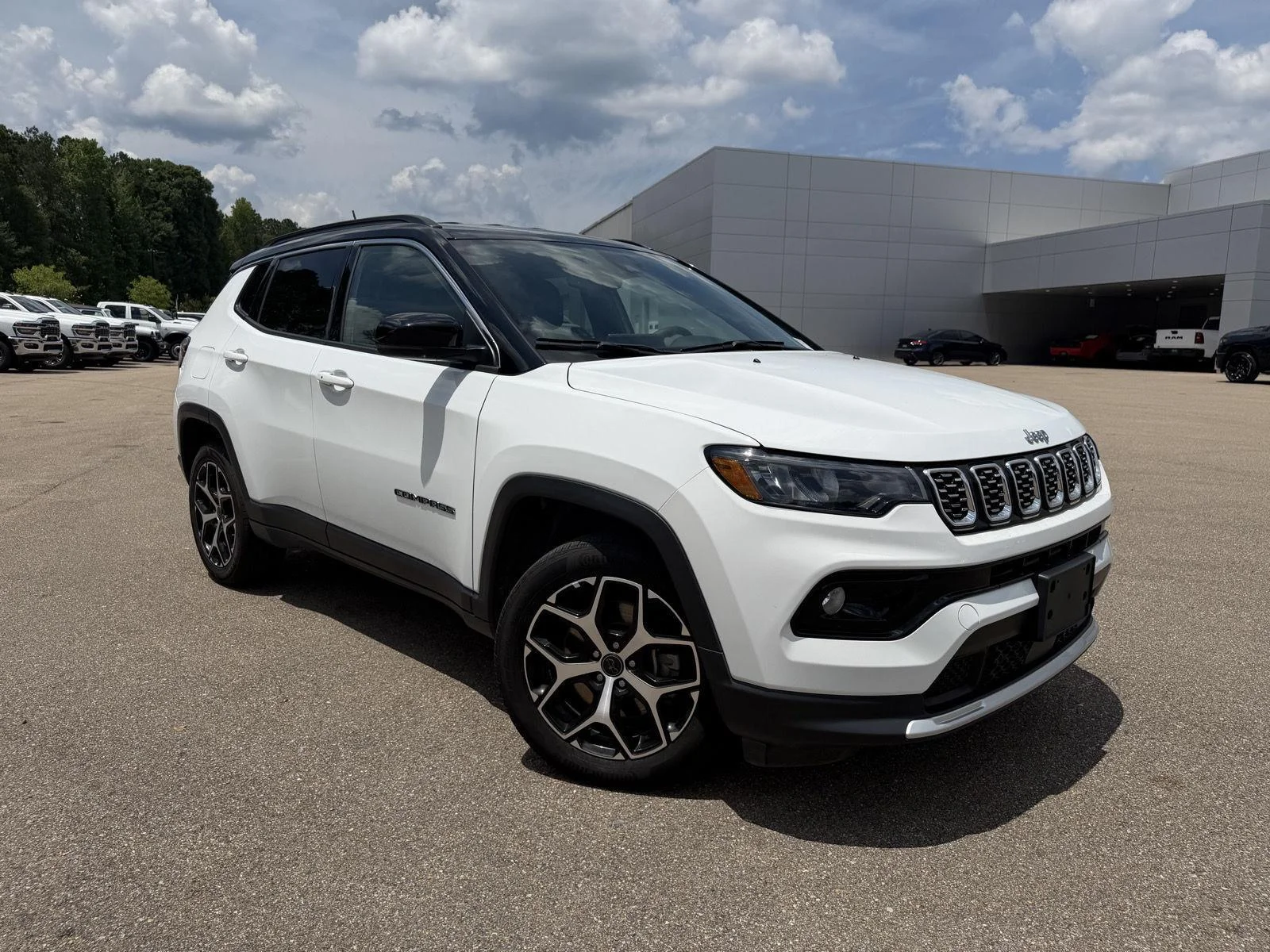 Used 2025 Bright White Clearcoat Jeep Limited image 3