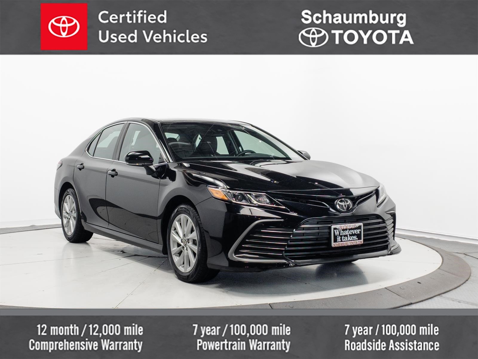 Certified Used 2024 Black Toyota LE image 1