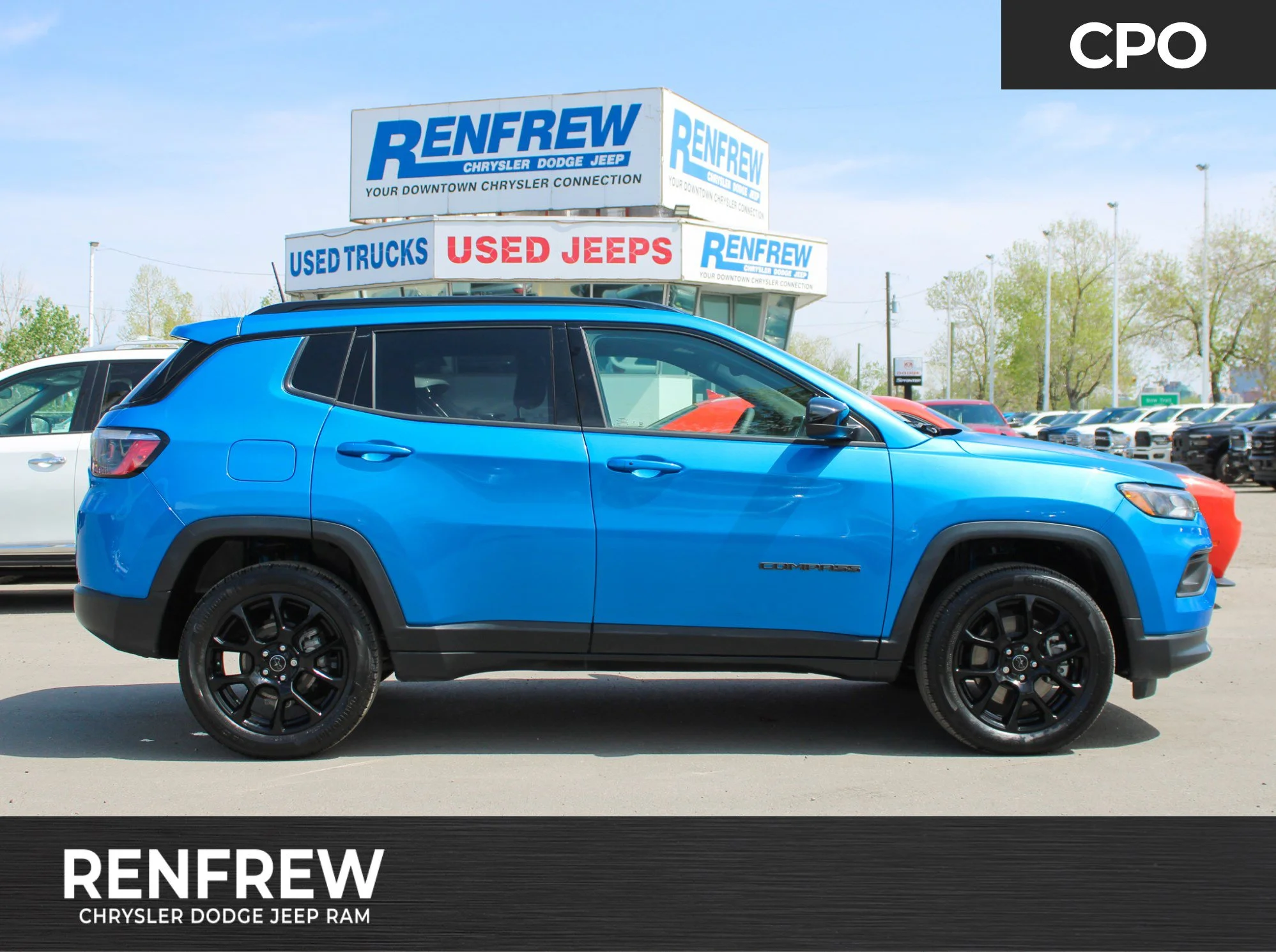 Certified Used 2025 Blue Jeep Altitude * Heated Seats, Navigation, Backup Camera, No Accidents, Apple CarPlay image 1
