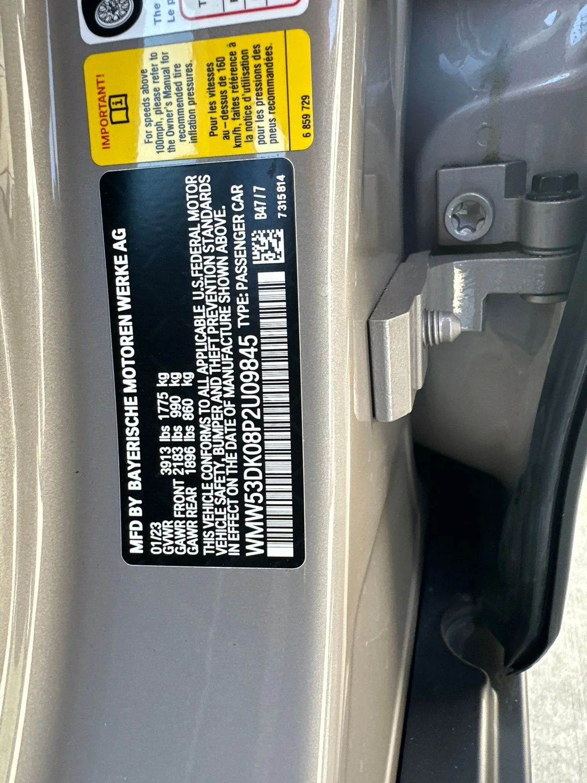 Used 2023 Rooftop Gray Metallic MINI  image 6