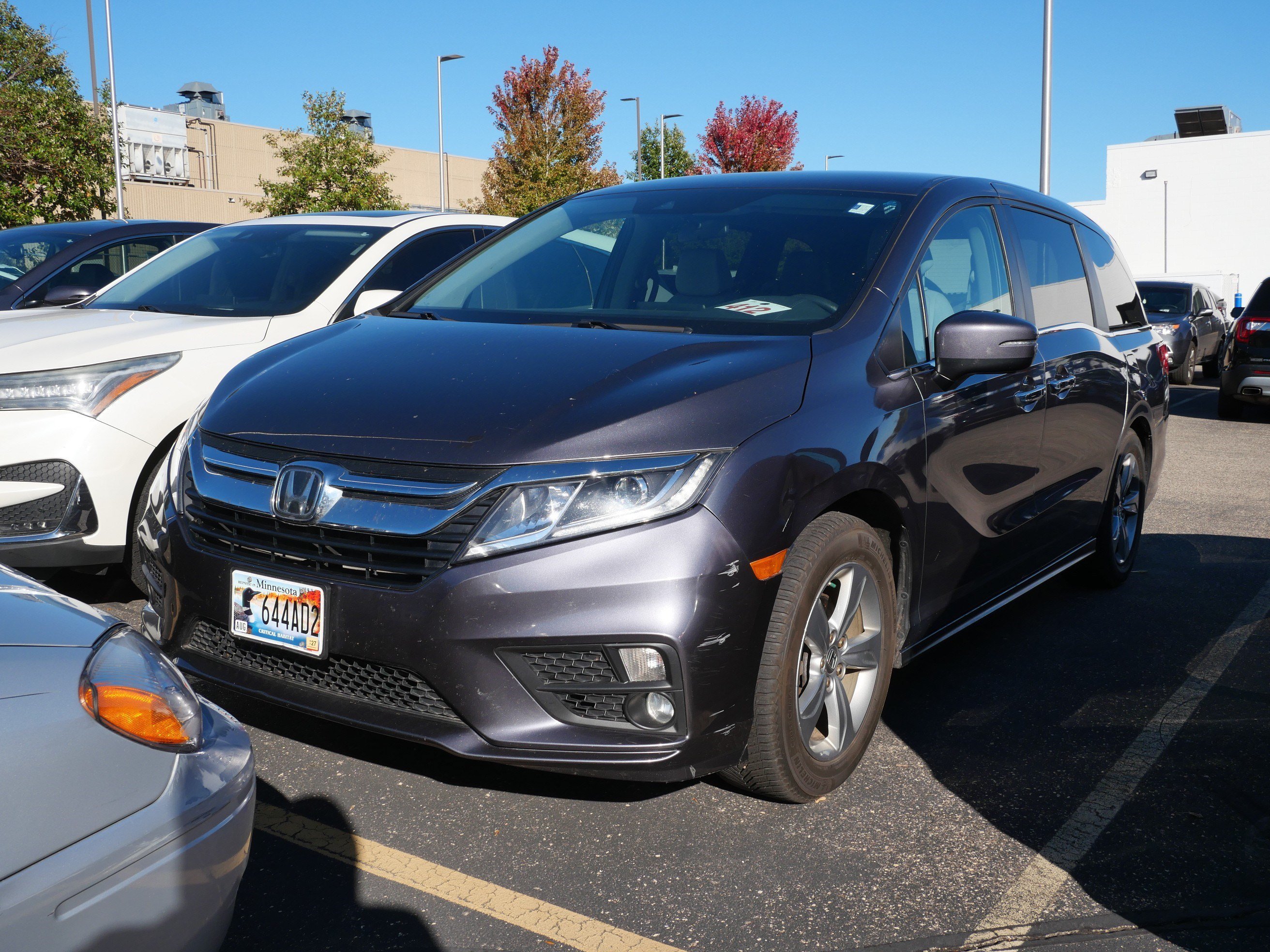 Used 2018 Honda Odyssey EX with VIN 5FNRL6H55JB024766 for sale in Vadnais Heights, Minnesota