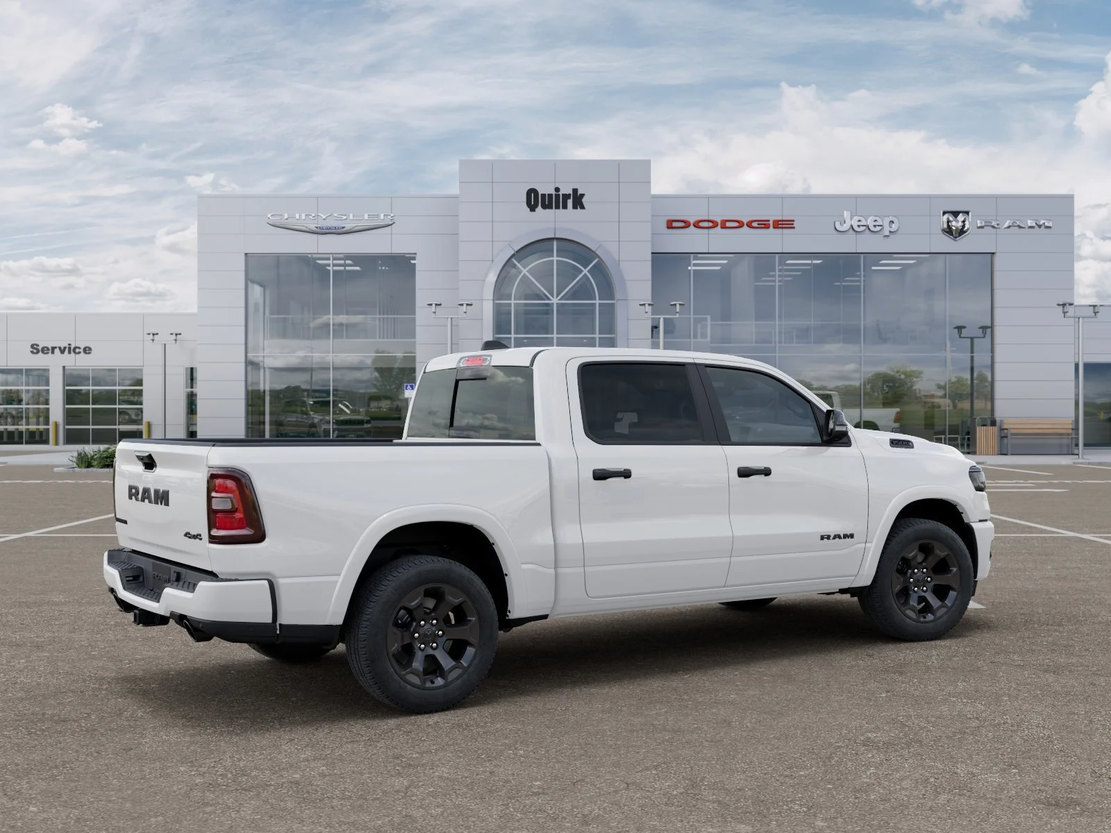 New 2027 Bright White Clear-Coat Exterior Paint RAM Big Horn image 4