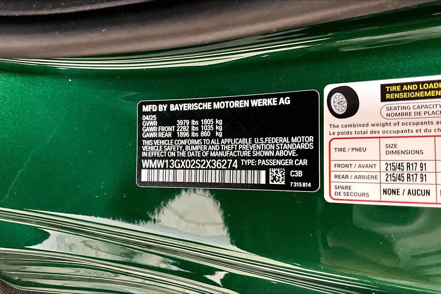 Used 2025 British Racing Green IV Metallic MINI Cooper image 32