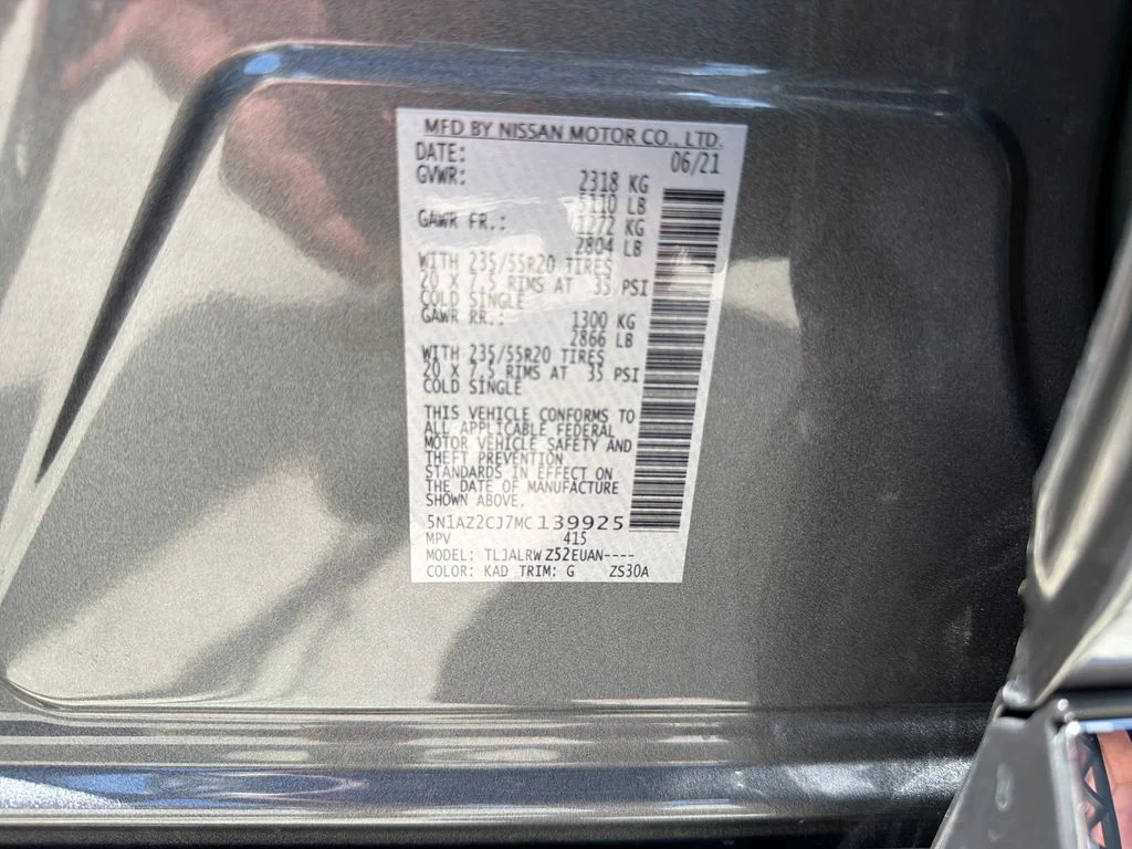 Used 2021 Gray Nissan SL image 37