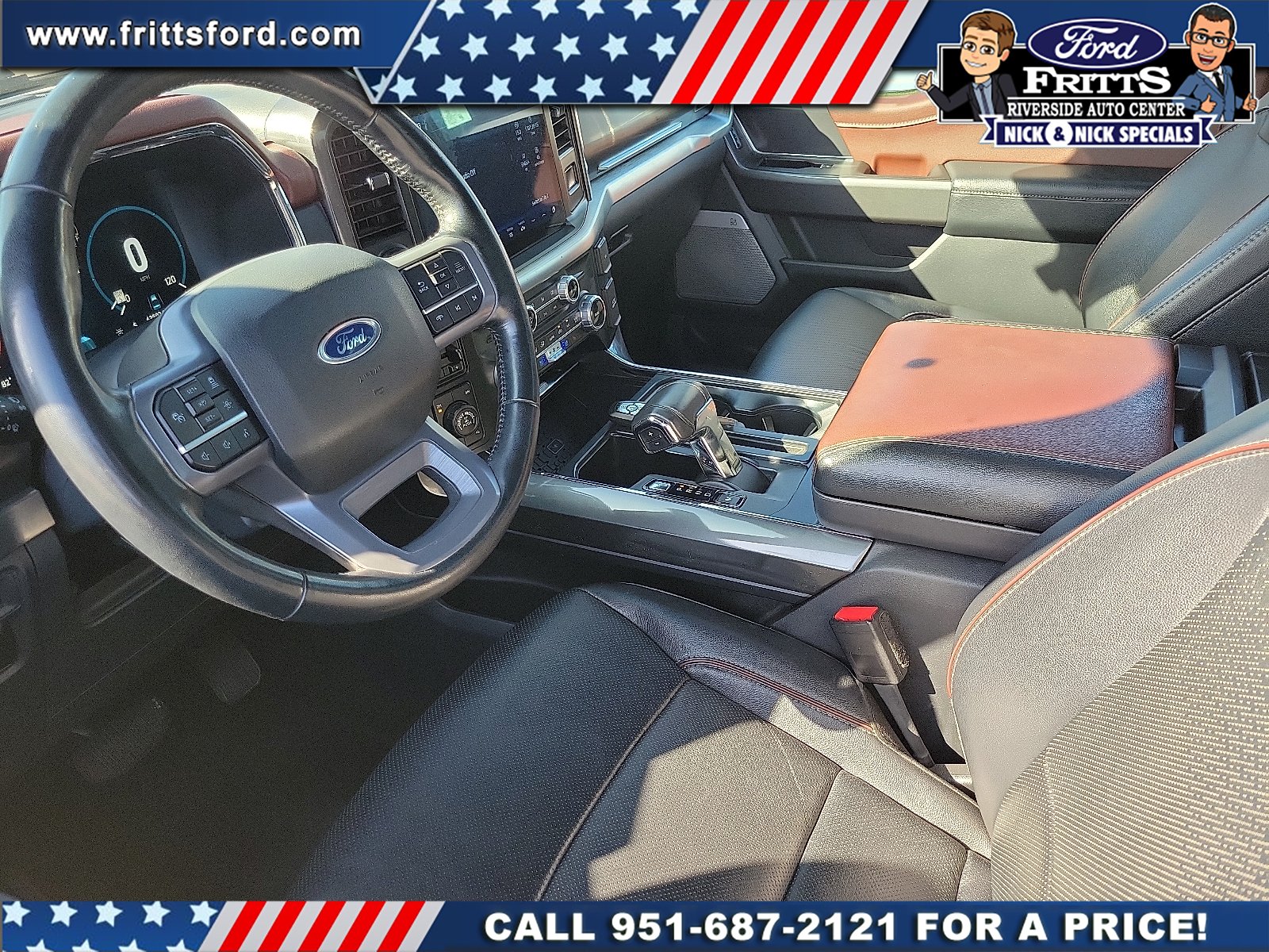 Certified Used 2023 White Metallic Ford LARIAT image 4