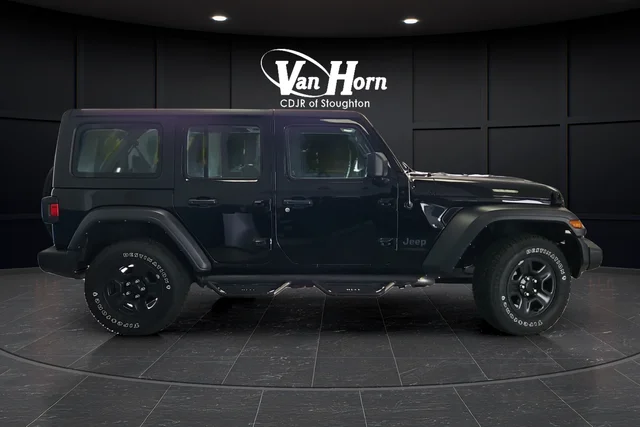 Used 2022 Black Clearcoat Jeep Unlimited Sport image 2