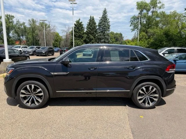 Certified 2023 Volkswagen Atlas Cross Sport SEL Premium R-Line with VIN 1V2FE2CA7PC216107 for sale in Inver Grove Heights, Minnesota