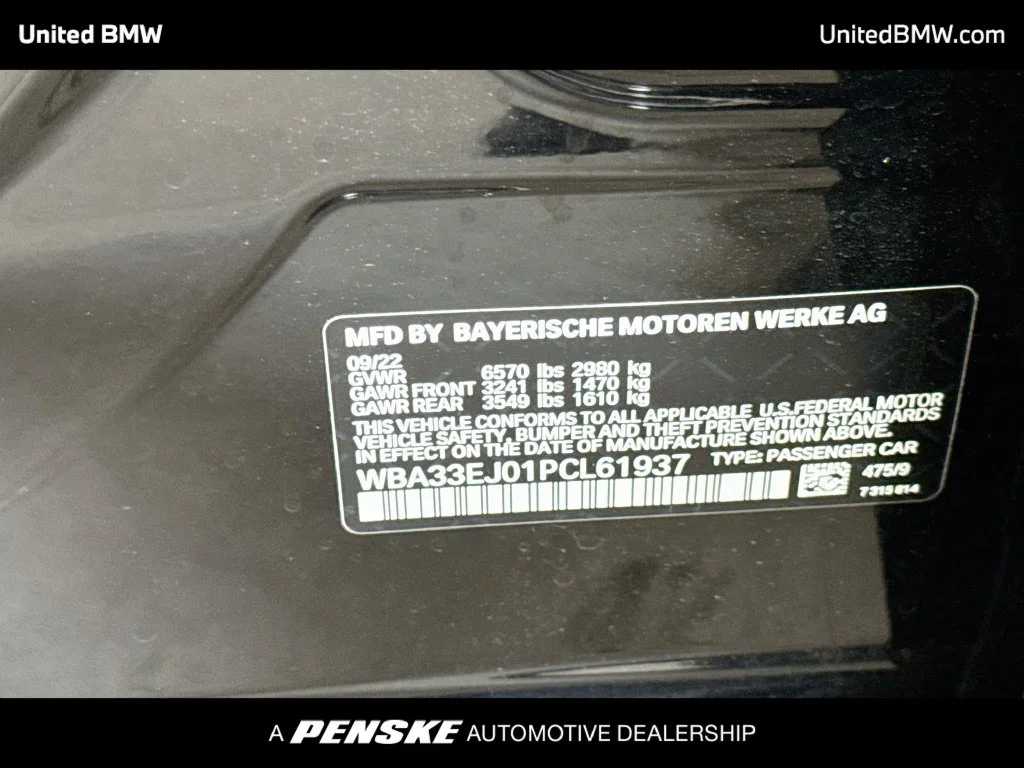 Certified Used 2023 Black Sapphire Metallic BMW 760i xDrive image 22