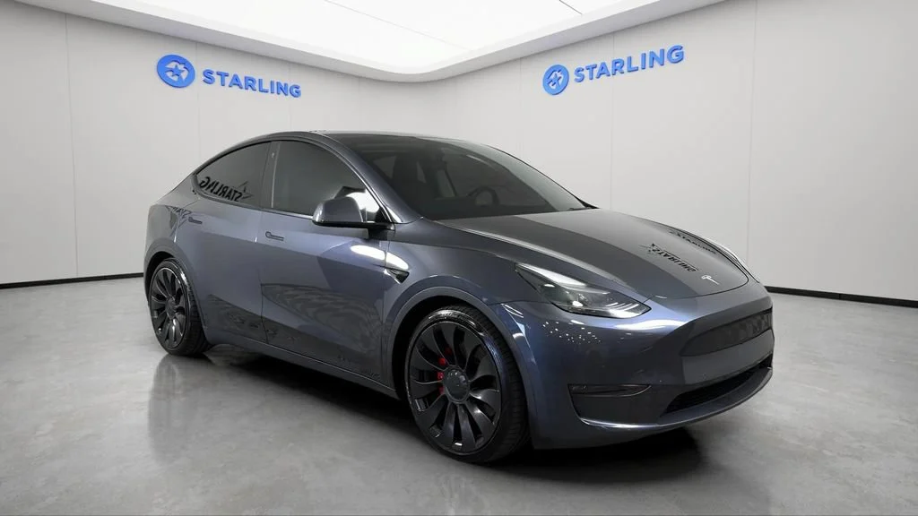 Used 2021 Black Tesla Performance Dual Motor All-Wheel Drive image 13