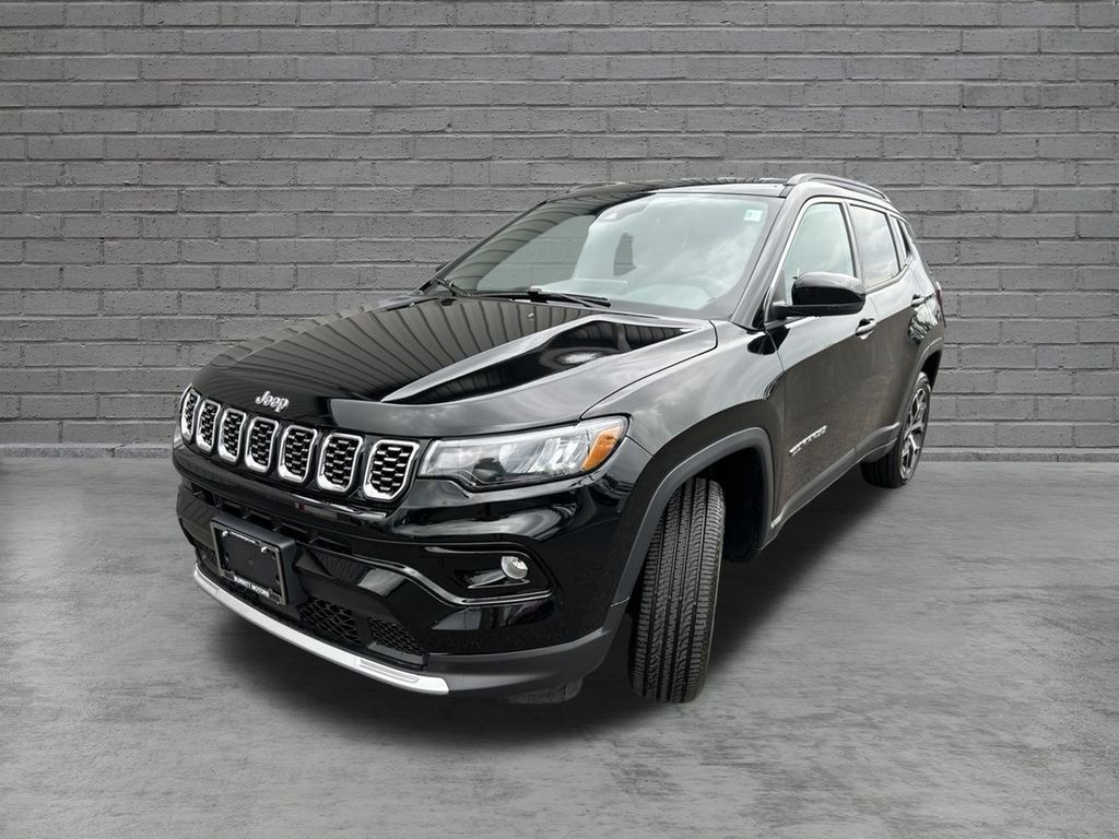 New 2026 Diamond Black Crystal Pearlcoat Jeep Limited image 3