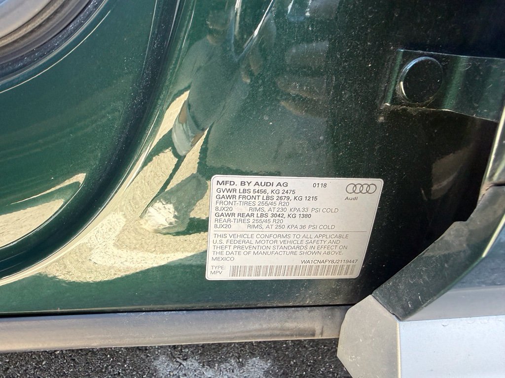 Used 2018 Azores Green Metallic Audi Prestige image 5