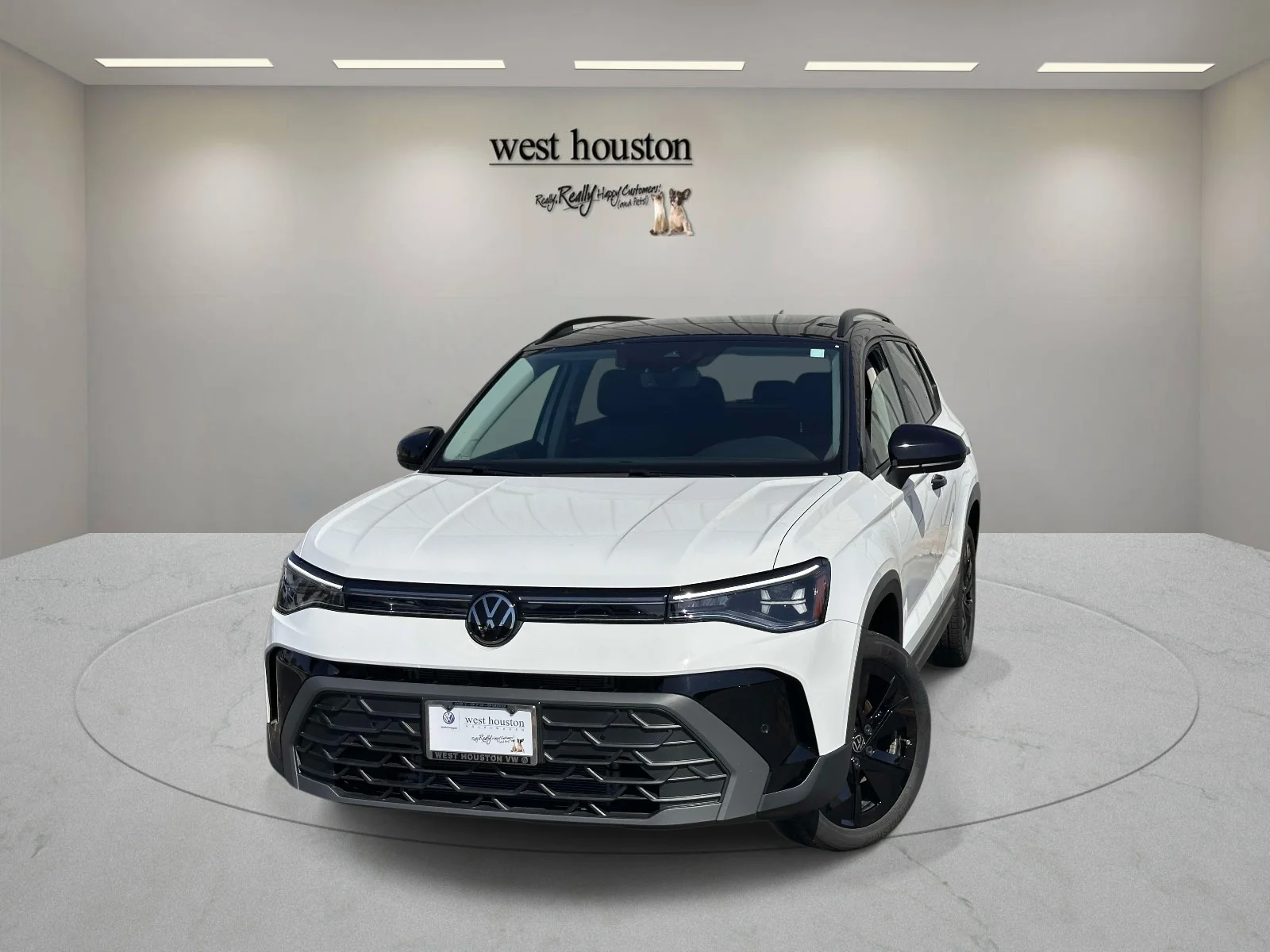 Used 2026 Pure White w/Deep Black Roof Volkswagen SE Black image 1