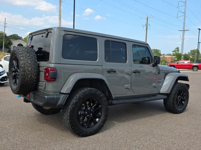 Used 2022 Gray Jeep Unlimited Sahara 4xe image 3