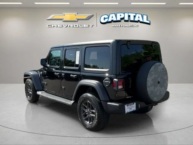 Used 2024 Black Jeep 4-Door Sport S 4x4 image 3