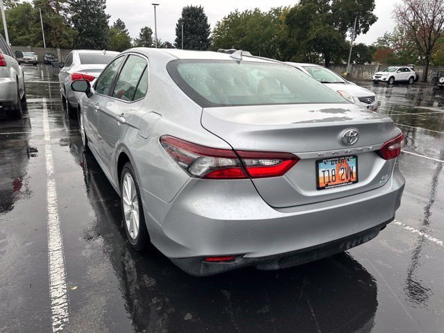 Used 2021 Celestial Silver Metallic Toyota LE image 4