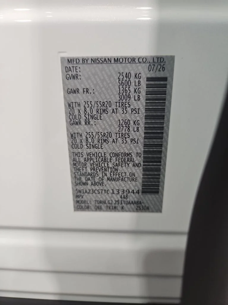 New 2026 Everest White Pearl TriCoat Nissan SL image 31