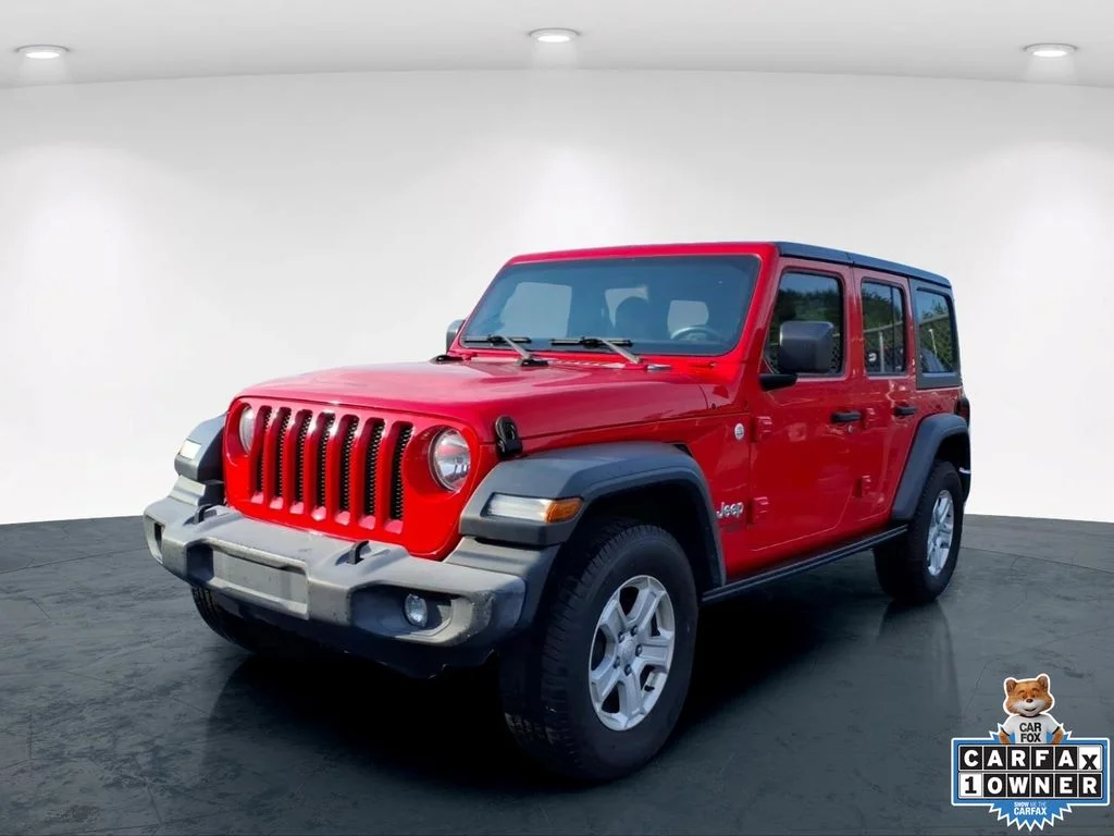 Used 2018 Red Jeep Unlimited Sport S image 2