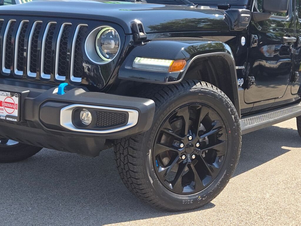 Used 2023 Black Jeep Sahara 4xe image 3