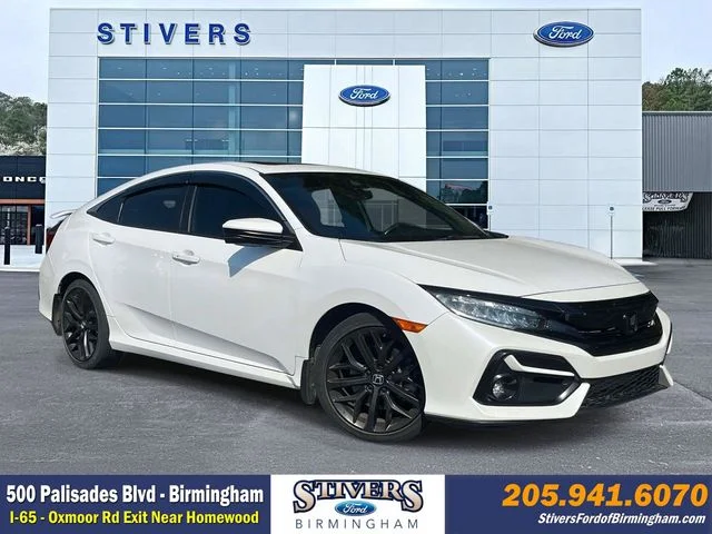 Certified Used 2020 White Honda Si image 1