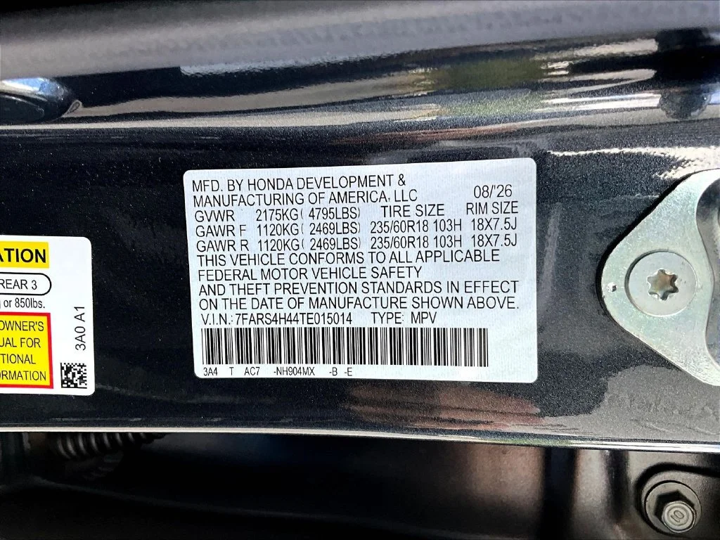 New 2026 Meteorite Gray Metallic Honda AWD EX image 19