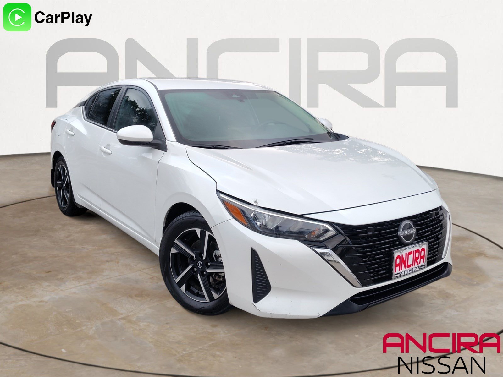 Used 2024 Aspen White Tricoat Nissan SV image 1