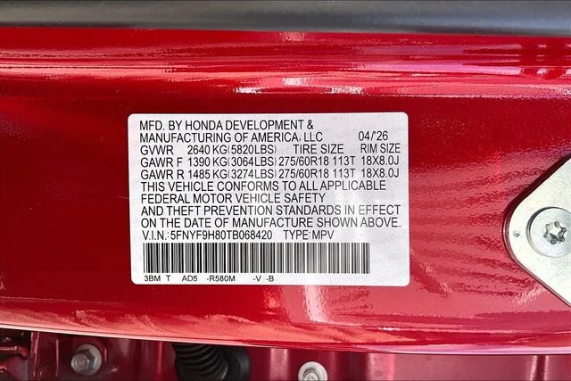 New 2026 Honda Passport TrailSport Elite 4D Sport Utility