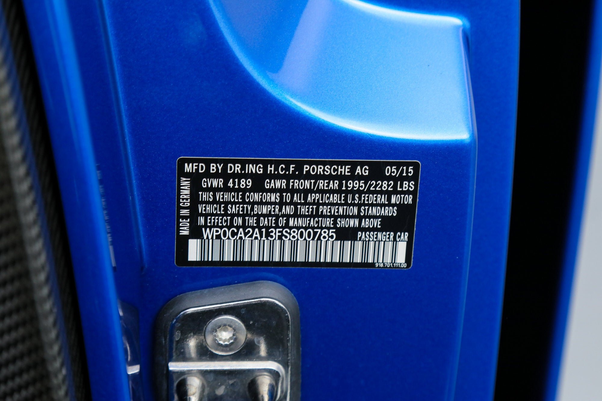 Used 2015 Blue Porsche  image 47