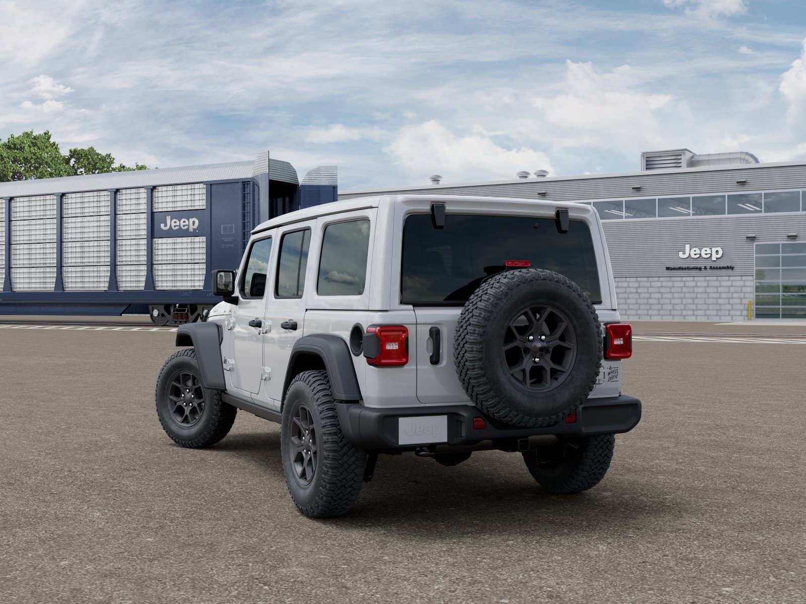 New 2026 Bright White Clear-Coat Exterior Paint Jeep Willys image 3