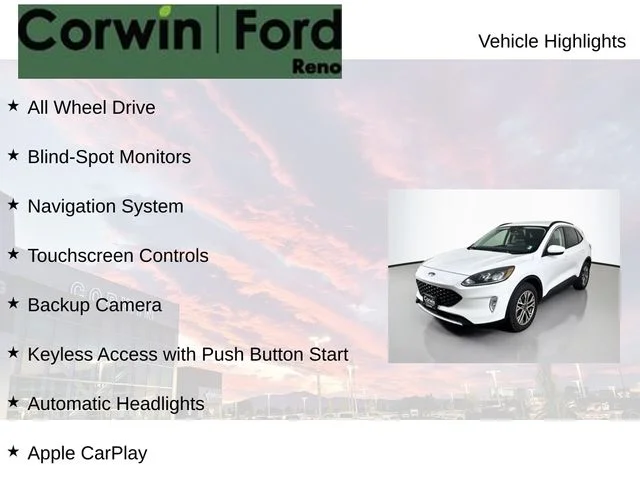 Certified Used 2021 Oxford White Ford SEL image 6
