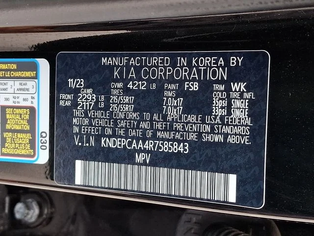 Certified Used 2024 Black Kia LX image 28