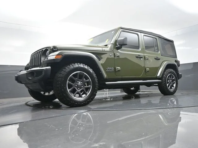Used 2021 Green Jeep Unlimited Sport image 36