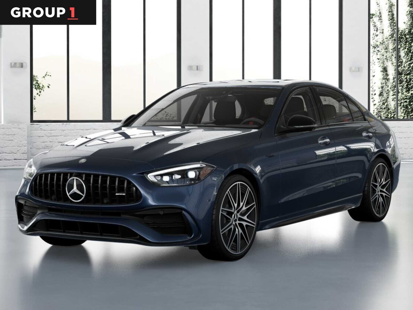 Twilight Blue Metallic 2026 Mercedes-Benz C-Class AMG C 43 4MATIC Sedan All-Wheel Drive