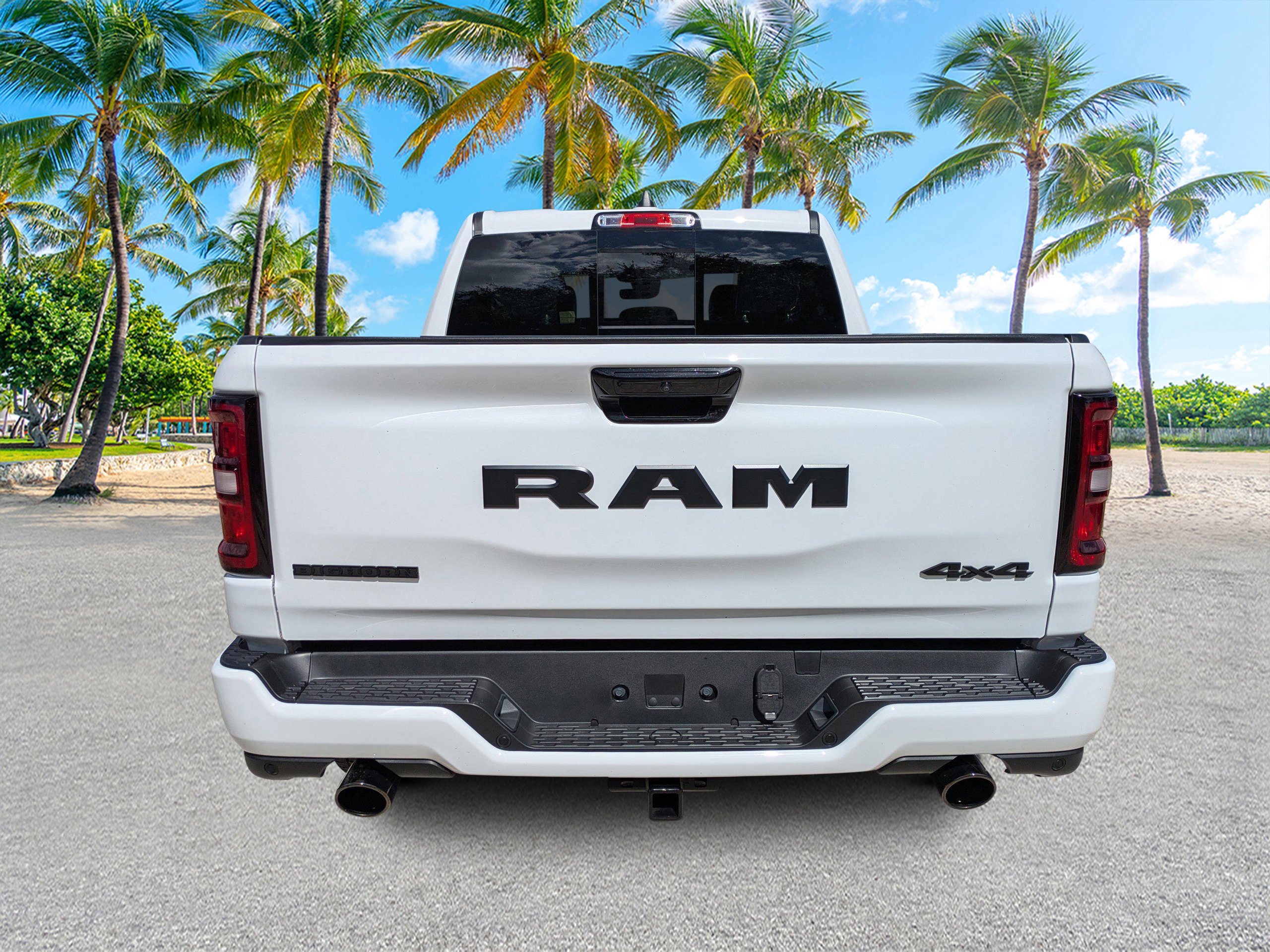 New 2026 Bright White Clear-Coat Exterior Paint RAM Big Horn image 4