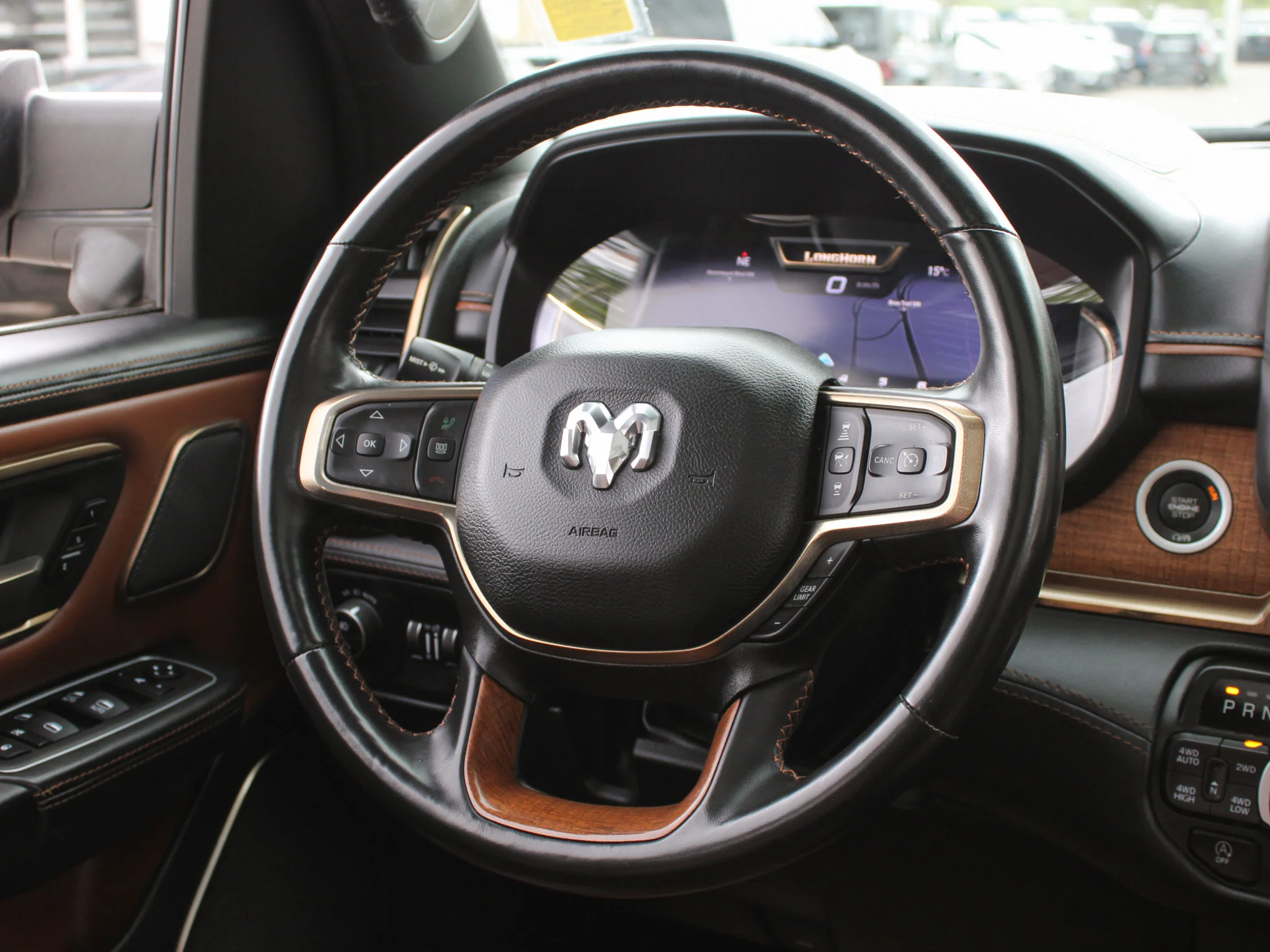 Certified Used 2023 Black RAM Limited Longhorn * HEMI V8 | Trailer Tow | Running Boards | Apple CarPlay | RamBox | Head-Up Display image 6