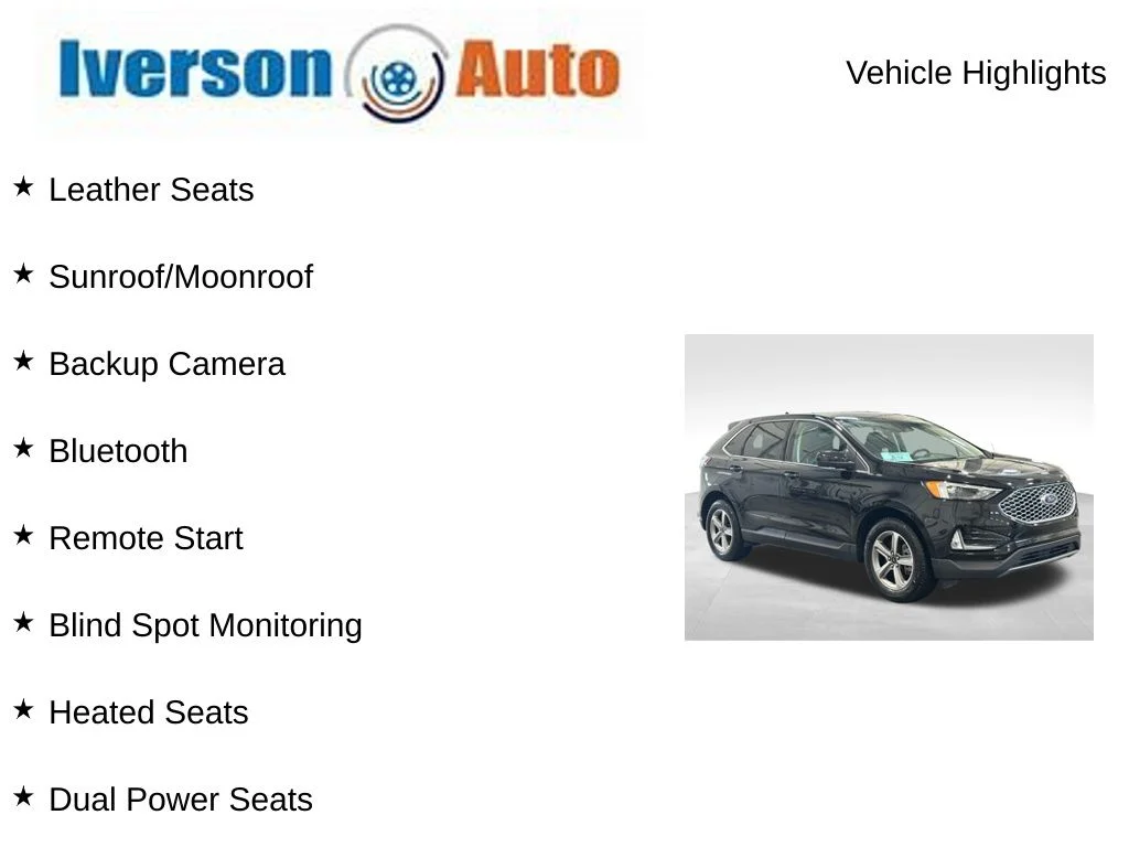 Used 2024 Black Ford SEL image 2