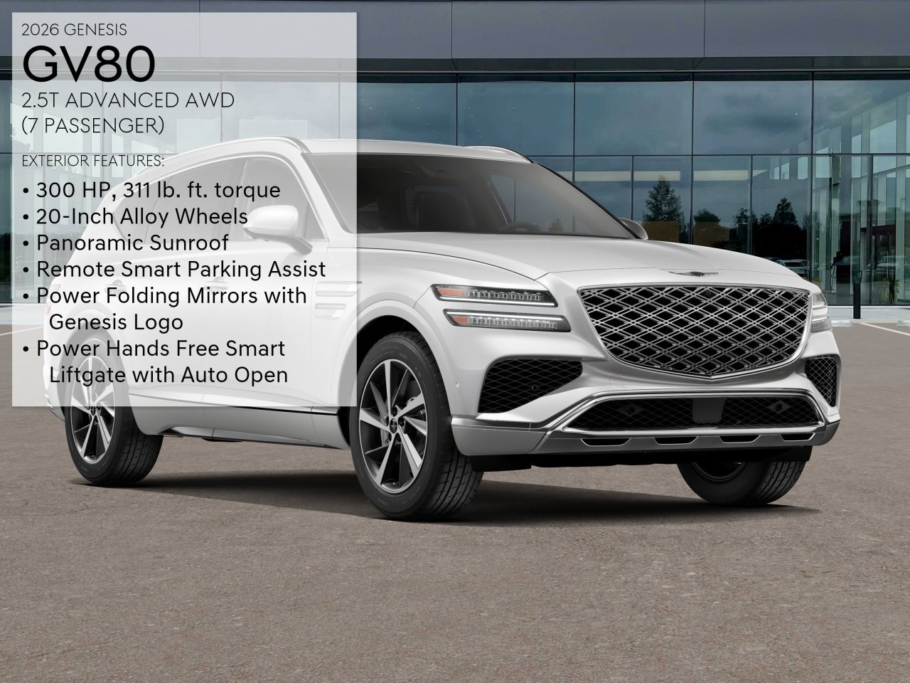 New 2026 White Genesis 2.5T ADVANCED image 3