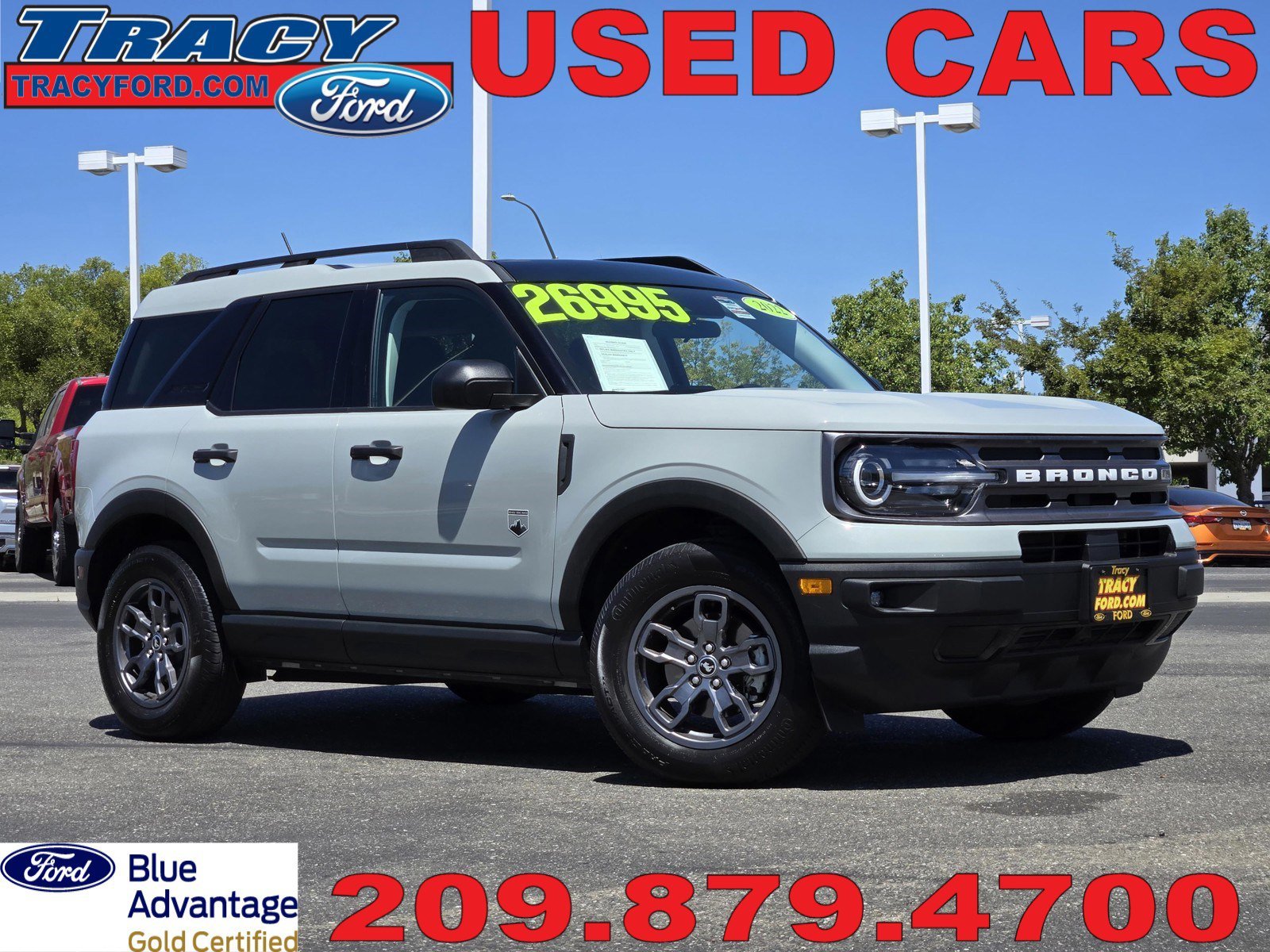 Certified Used 2022 Cactus Green / Gray Ford Big Bend image 1
