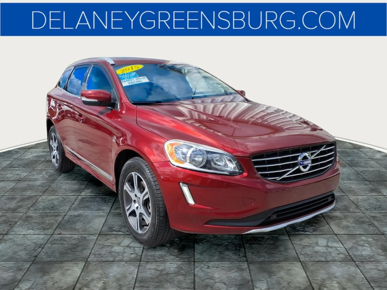 Used 2015 Flamenco Red Metallic Volvo T6 Premier Plus image 1