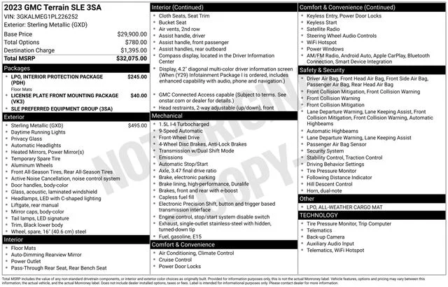 Used 2023 Silver GMC SLE image 37
