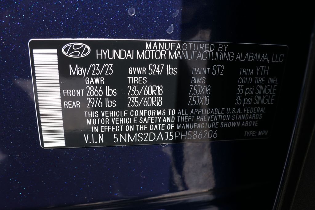 Certified Used 2023 Blue Hyundai SEL image 43