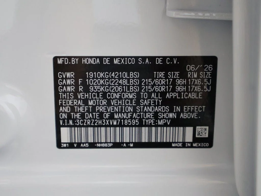 New 2027 Platinum White Pearl Honda LX image 25