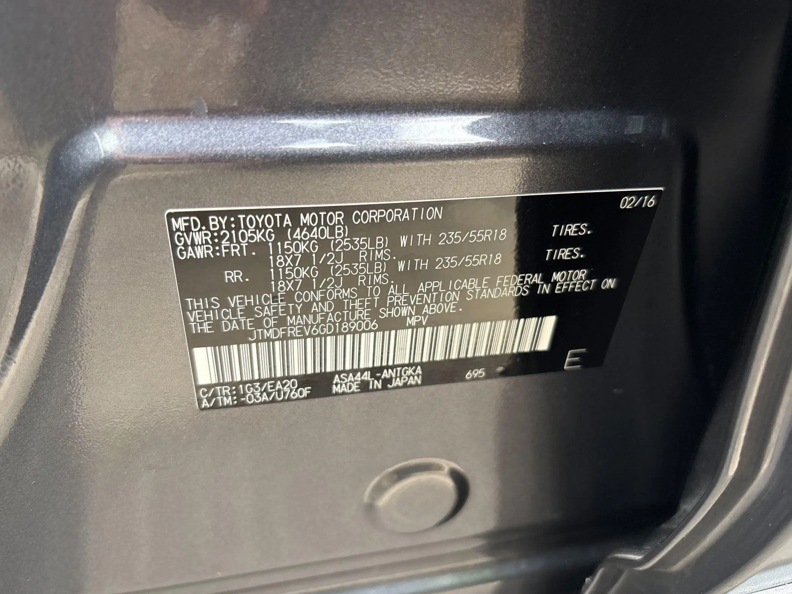 Used 2016 Magnetic Gray Metallic Toyota Limited image 11