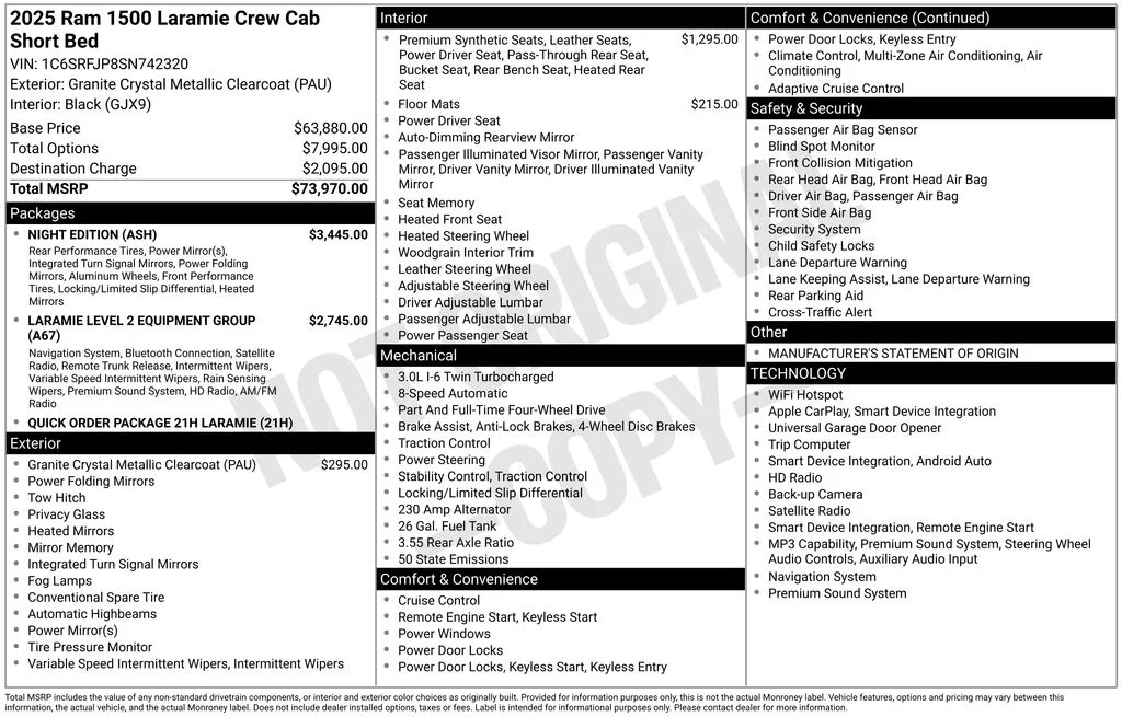 Used 2025 Gray Ram Laramie image 7