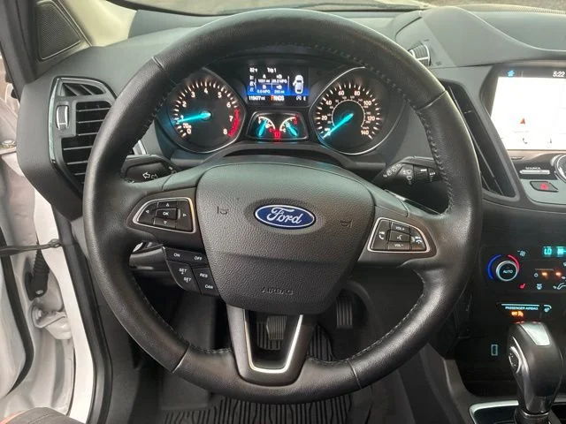 Used 2019 White Platinum Tri-Coat Metallic Ford Titanium image 26