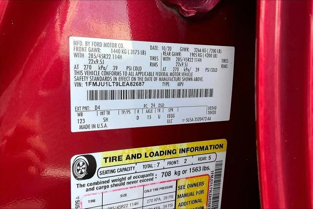 Used 2020 Red Ford Platinum image 21
