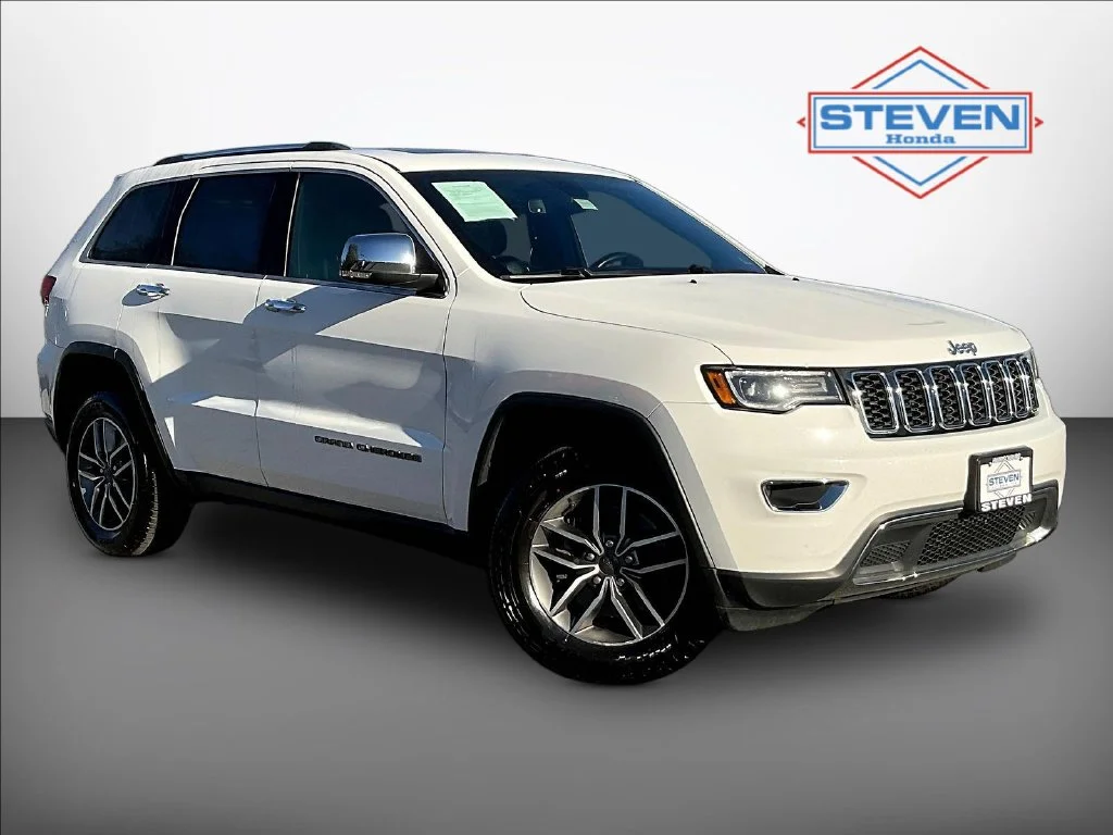 Used 2021 Bright White Clearcoat Jeep Limited image 1