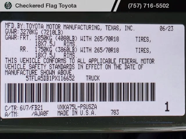 Used 2023 Army Green Toyota SR5 image 20